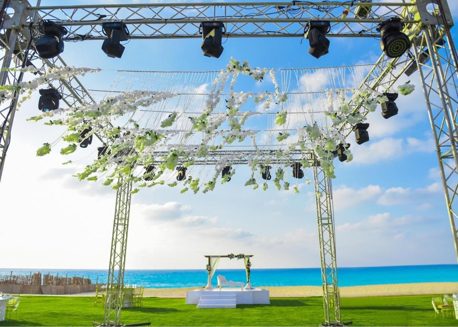 ボルグ エル アラブ ビーチ ホテル ボルグ・エル・アラブ エクステリア 写真 A wedding canopy
